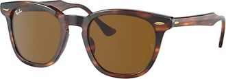 Ray-Ban Unisex - Hawkeye Sunglasses In Striped Havana Brown