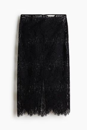 H&M Lace Pencil Skirt in Black at Nordstrom, Size 10