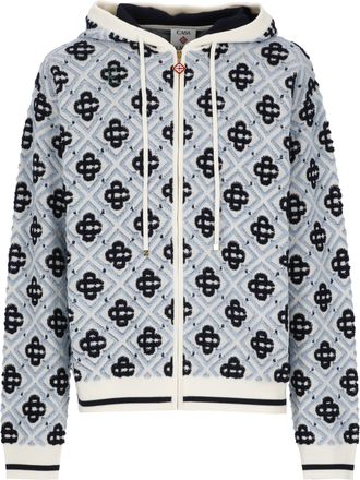 Casablanca Multicolor Monogram Zip Hoodie