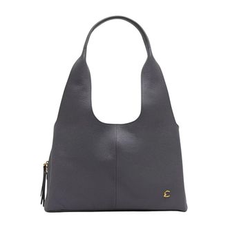 Coccinelle Nell Shopper - Dames - Schoudertassen - Grijs - ONE Size - Leer - Tassen