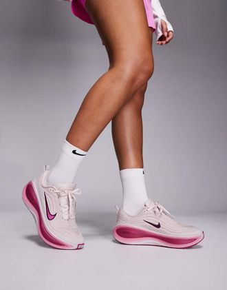 Nike Vomero Plus - Sneakers bianco sporco e viola-Rosa