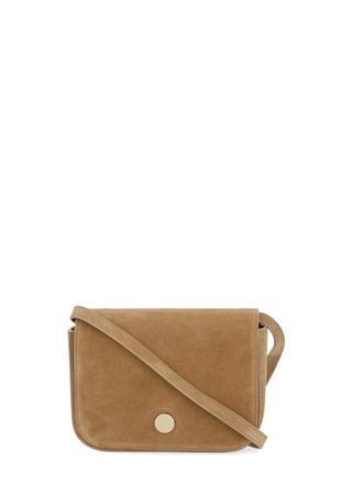Fabiana Filippi Suede Leather Messenger Eclissi Bag with Adjustable Strap