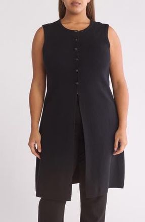 By Design Rosaline Sweater Vest in Black at Nordstrom Rack, Size 3X