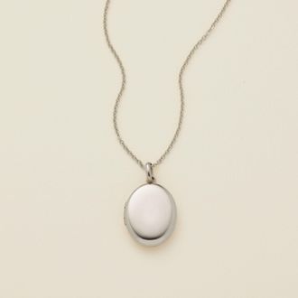 Made by Mary Mini Oval Locket Necklace