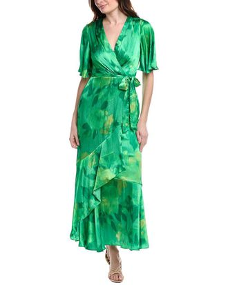 Taylor Satin Crinkle Maxi Dress