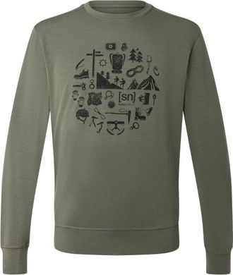 super.natural Well Equipped Crew Merinoshirt f&uuml;r Herren | oliv