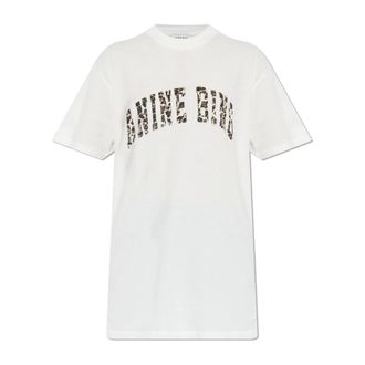 Anine Bing T-Shirts, female, White, Size: L Walker T-Shirt