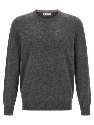 Brunello Cucinelli Cashmere Sweater Sweaters And Cardigans Gray
