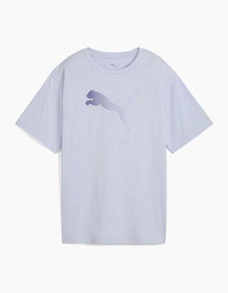 Puma Womens Graphic Relaxed Tee T Shirt Womens - Blue - Size: 14