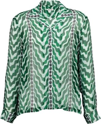 Bode Overhemden, Heren, Veelkleurig, S, Serpentine Long Sleeve