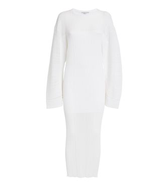 Stella McCartney Pliss&eacute; Fine-knit Midi Dress Size XS