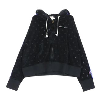 Champion Zwarte Hoodie voor vrouwen - Dames - Vesten met rits - Zwart - M - Hoodies & sweatvesten