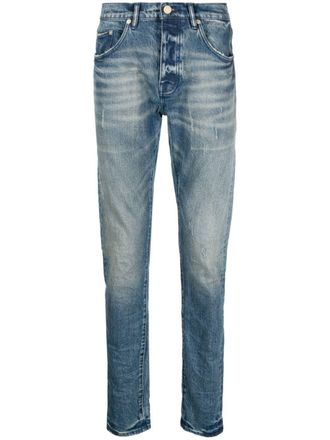 Purple P001 low-rise slim-leg jeans - men - Cotton/Elastane - 31 - Blue