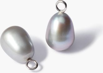 Annoushka Baroque Grey Pearl Earring Drops