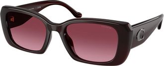 Coach HC8435U CBY82 59158H Womens Sunglasses Red Size 54