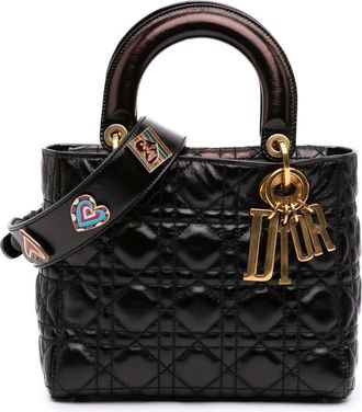 Dior Pre-owned Dior Small Crinkled Patent Cannage My ABCDior Lady Ladies ZBLAFE00UDYKS5KN