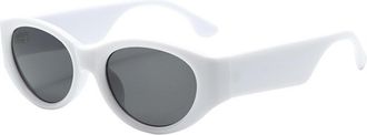 Generic Small Frame Outdoor Mens Sunglasses Vacation Womens Commuter Sports Sun Glasses(White)