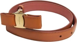 Ferragamo Pre-owned Leather belts - Dames - Vintage Accessoires - Oranje - ONE Size - Leer - Vintage
