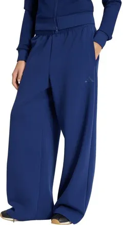 adidas Originals Wide Leg Pants in Dark Blue at Nordstrom, Size Xx-Large
