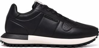Emporio Armani Sneaker - Heren - Sneakers - Zwart - 40 EU - Leer - Schoenen