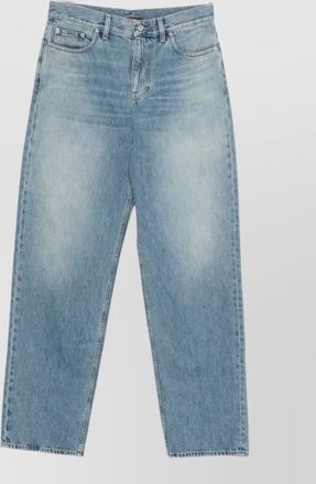 Gucci denim wide-leg trousers