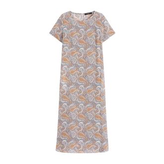 Max Mara Dames, Jurken, Veelkleurig, Maat: S Zijde
