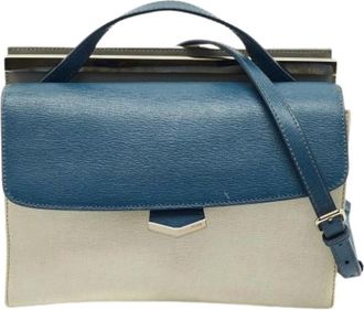 Fendi Pre-owned Handbags, female, Blue, Size: ONE SIZE Pre-owned Mini Demi Jour Bag
