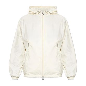 Moncler Logo Jacket - Dames - Jassen - Beige - Maat: M Polyamide
