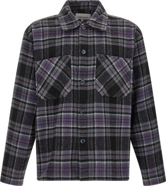 Carhartt Work in Progress Purple Boxy Plaid Shirt