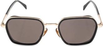 Eyewear by David Beckham Geometrische Zonnebril - Heren - Zonnebrillen - Zwart - ONE Size - Accessoires