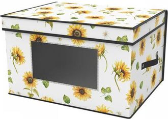 Trade Shop Trade Shop - Box Scatola Salvaspazio Armadio Contenitore Porta Oggetti Organizer 50x40x30 Cm