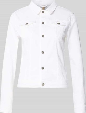 Soyaconcept Jeansjacke mit Pattentaschen Modell Erna in Weiss, Gr&ouml;&szlig;e XXL