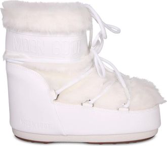 Moon Boot Moon Boot, Snow Boots, female, White, Size: 6 US Icon Low Nylon Boots