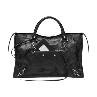 Balenciaga Tassen, Dames, Zwart, ONE Size, Katoen, Le City Medium Bag