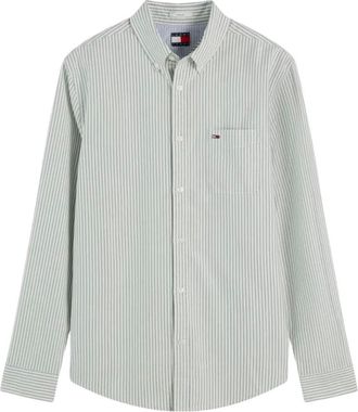 Tommy Hilfiger Overhemden, Heren, Groen, L, Long Sleeve Shirt