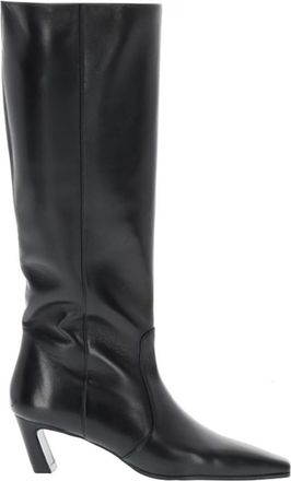 Stuart Weitzman Black Solid Stassi Boots