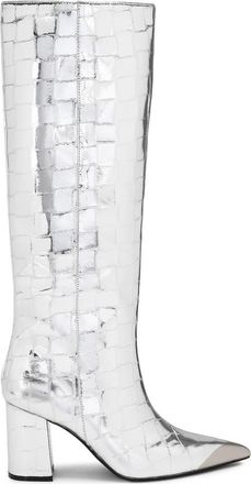 Kurt Geiger Regent Knee High Boot in Silver at Nordstrom, Size 9.5Us