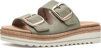 Rieker D0q66 Jocelyn 66 Womens Dress Sandals Salbei : EU 42 (US Womens 10-10.5) M, Leather