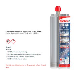 Fischer Superbond-mortero Fis Sb 585 S - 520526