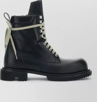 Rick Owens leather lace-up boots