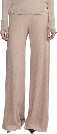 Enza Costa Cashmere Bias Pant In Khaki