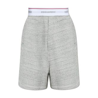 Dsquared2 Long Shorts, male, Gray, Size: 2XL Loose-fit shorts