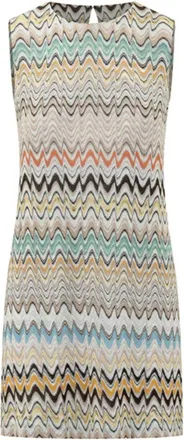Missoni Missoni &auml;rmelloses Zickzack-Strickkleid