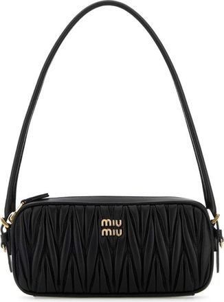 Miu Miu Black Leather Shoulder Bag