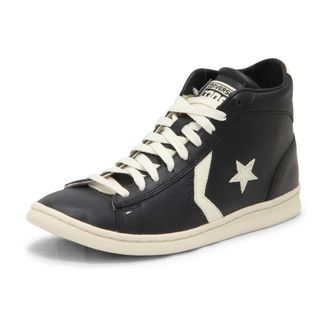 Converse Sneakers, female, Black, Size: 9 1/2 US Pro Leather LP Mid