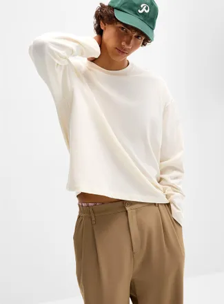 Djab Mens Long-sleeve crew-neck T-shirt DJAB 101 Oversized fit