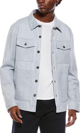 Isaia Suede Leather Jacket