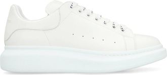 Alexander McQueen Alexander McQueen, Sneakers, male, White, Size: 11 US Chunky Leather Sneakers with Extra Laces