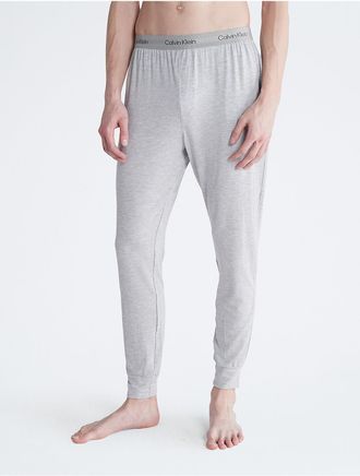 Calvin Klein Mens Ultra-Soft Modern Lounge Sleep Joggers - Grey - XL