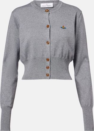 Vivienne Westwood Bea cropped cotton and cashmere cardigan